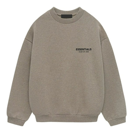 Fear Of God Essentials Fleece Crewneck (FW24) Heather Gray 192HO246269F, vue principale