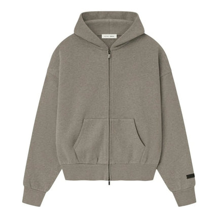 Fear Of God Essentials Classic Fleece Zip-Up Hoodie Homestead Heather 192SP254783F, vue principale