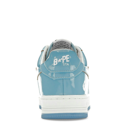 Bape Sta Patent Leather Blue White 1I70-291-001-SAX/1I70-191-002-SAX, arrière