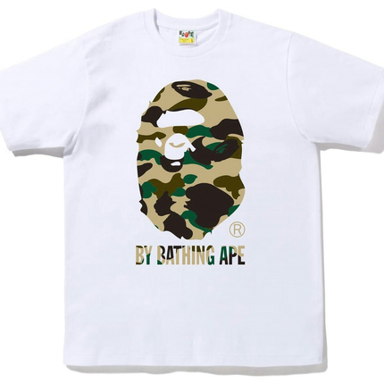 Bape 1st Camo By Bathing Ape Tee (FW22) White Yellow 1I80-110-009, vue principale