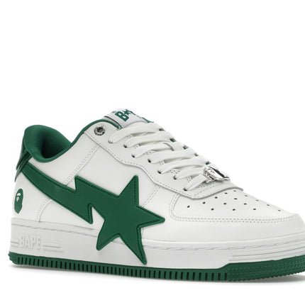 Bape Sta OS #2 White Green 1K20-191-314-GRN/1K20-291-313-GRN/001FWK201314-GRN/, trois-quarts avant extérieur