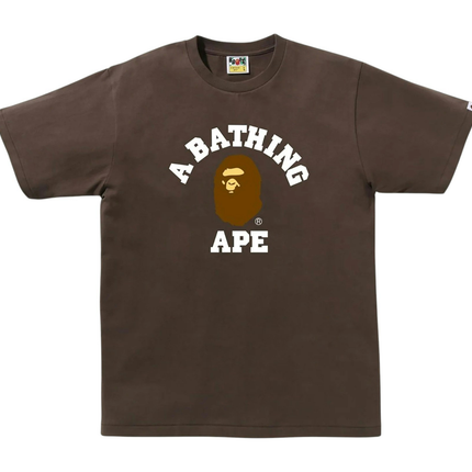 Bape College Tee Brown 1K30-110-001, vue principale