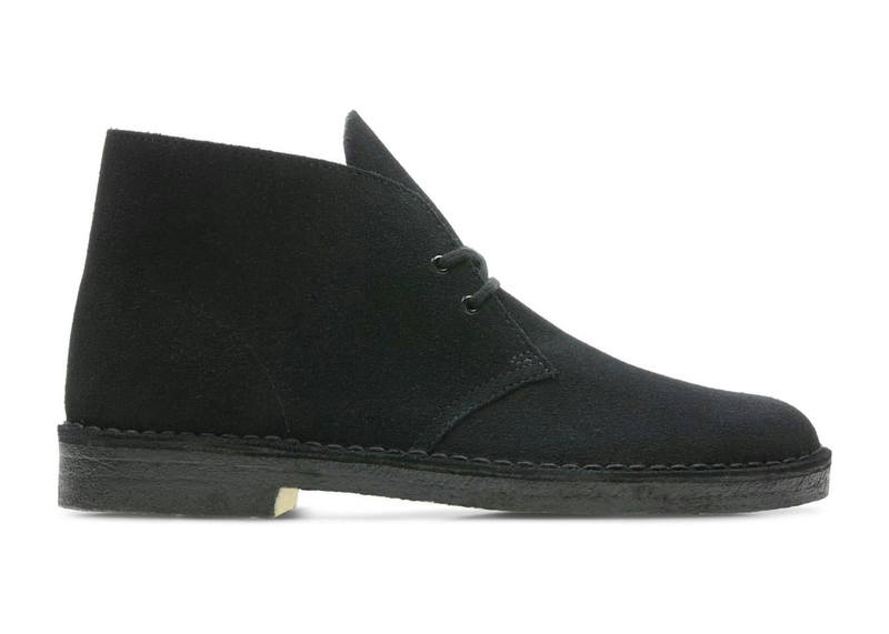 Clarks Desert Black Suede