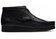 Clarks Wallabee Black Leather 26155512, vue principale