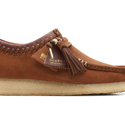 Clarks Originals Wallabee Dark Tan Combination 26165806, vue principale