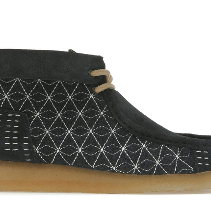 Clarks Originals Wallabee Boot Navy Shashiko 26169152, vue principale