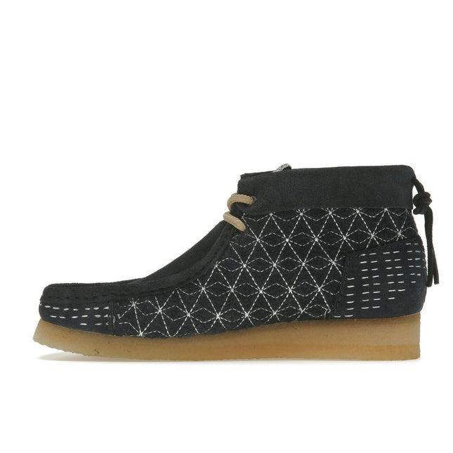 Clarks Originals Wallabee Boot Navy Shashiko 26169152, profil intérieur