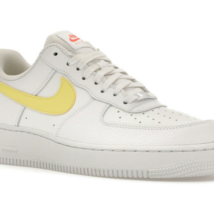 Nike Air Force 1 Low '07 White Citron 315115-160, trois-quarts avant extérieur