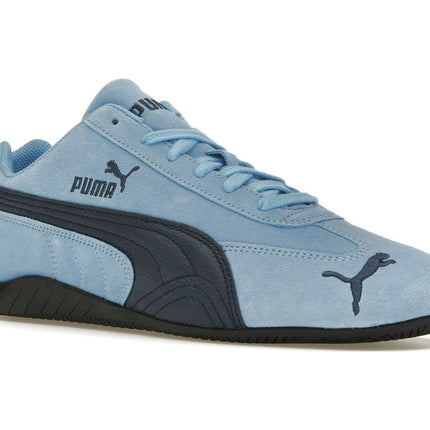 Puma Speedcat Archive Team Light Blue Club Navy 398847-01, trois-quarts avant extérieur