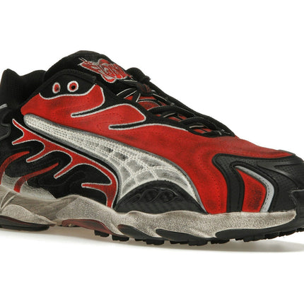 Puma Inhale OG A$AP Rocky Distressed Pack Black Pop Red 402453-01, trois-quarts avant extérieur