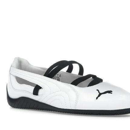 Puma Speedcat Ballet White Black 403587-01, trois-quarts avant extérieur