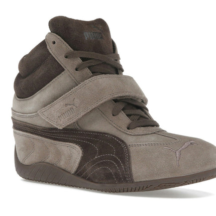 Puma Speedcat Wedge Totally Taupe Chocolate 407878-01, trois-quarts avant extérieur