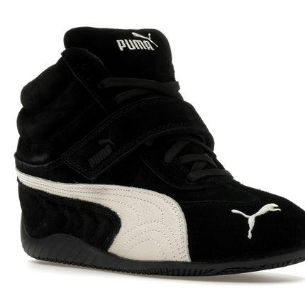 Puma Speedcat Wedge Black White 408119-01, trois-quarts avant extérieur