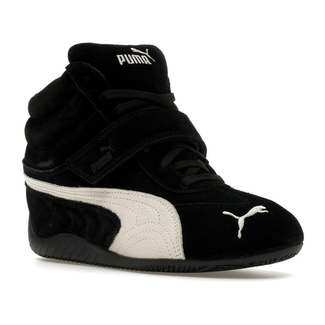 Puma Speedcat Wedge Black White 408119-01, trois-quarts avant extérieur