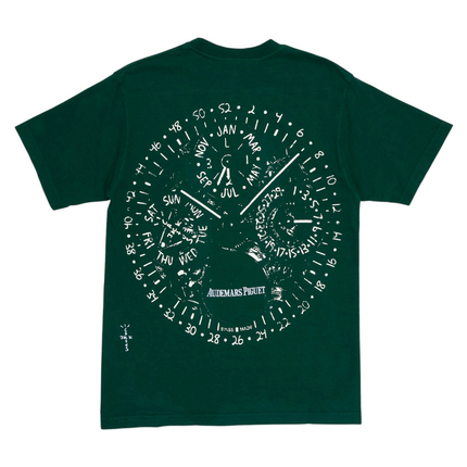 Travis Scott CJ x Audemars Piguet Watch Face Tee Green, vue principale