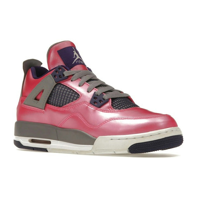 Air Jordan 4 Retro Pink Foil (GS) 487724-607, trois-quarts avant extérieur