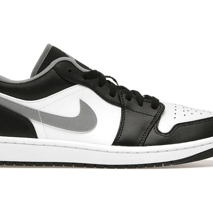 Air Jordan 1 Low Black White Grey 553558-040, vue principale