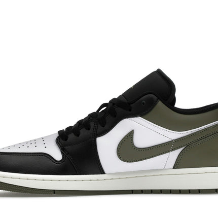 Air Jordan 1 Low Black Toe Medium Olive 553558-092, profil intérieur