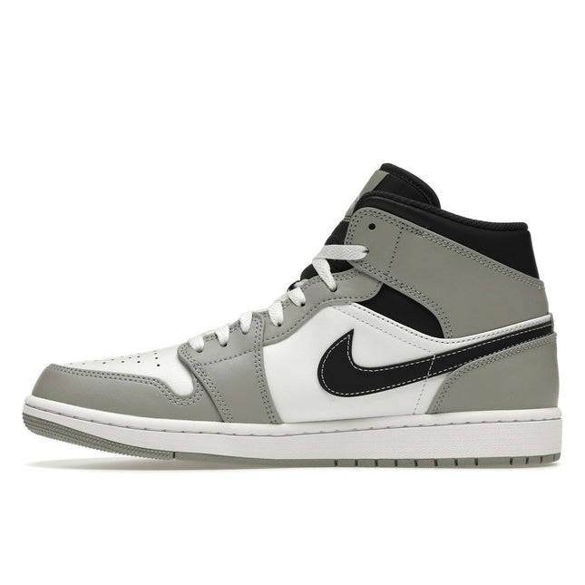 Air Jordan 1 Mid Light Smoke Grey Anthracite 554724-078, profil intérieur