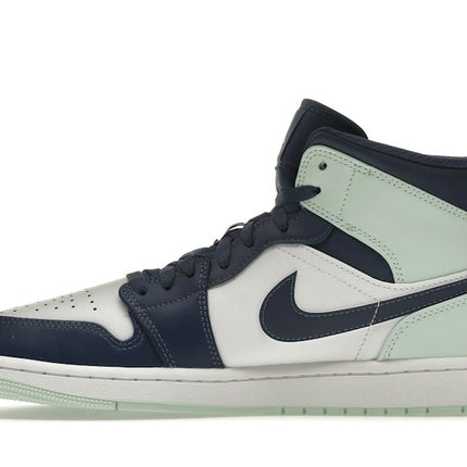 Air Jordan 1 Mid Blue Mint 554724-413, profil intérieur