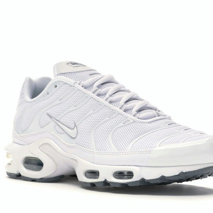 Nike Air Max Plus White 604133-139, trois-quarts avant extérieur