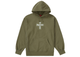 Supreme Cross Box Logo Hooded Sweatshirt Light Olive 6fa89ab5-5c22-4b6d-b536-e75e1d71c4a3, vue principale