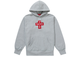 Supreme Cross Box Logo Hooded Sweatshirt Heather Grey 764a84bf-7942-4c72-ab22-cd787ca027ef, vue principale