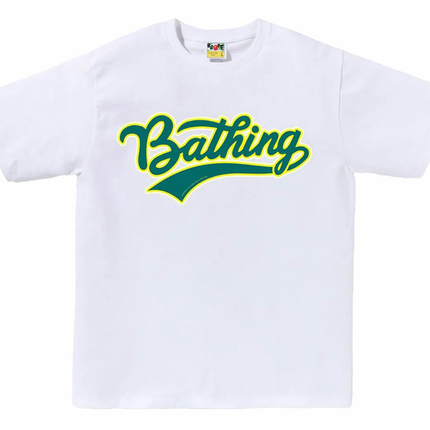 Bape Varsity Baseball Logo Tee White 787a13d3-32da-4f1a-98ca-9d2d3eb5f3d8, vue principale