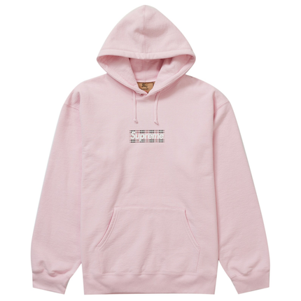 Supreme Burberry Box Logo Hooded Sweatshirt Light Pink 862525e7-044f-46e0-ad4f-dc7da0ad8e61, vue principale