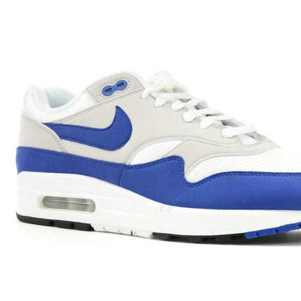 Nike Air Max 1 Anniversary Royal 908375-102, trois-quarts avant extérieur