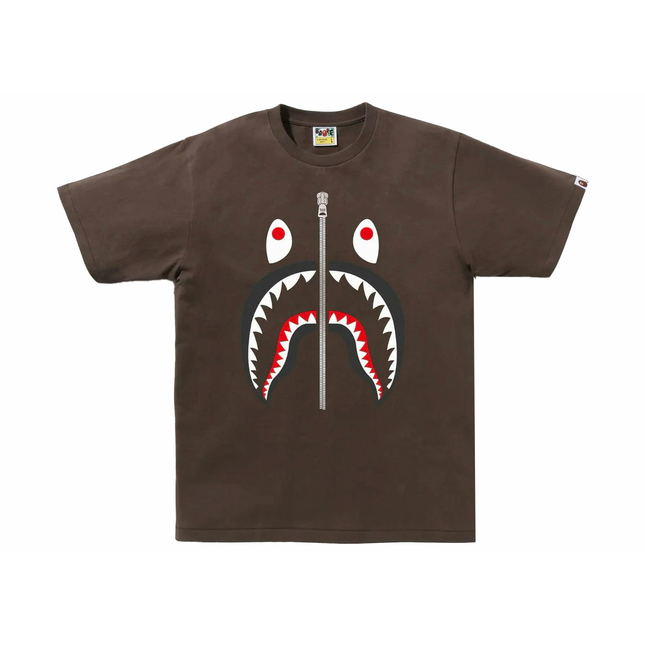 Bape Shark Tee Brown 912de967-9aad-4fc0-b9e2-3bfe26703f79, vue principale
