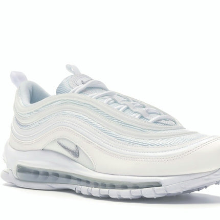 Nike Air Max 97 Triple White Wolf Grey 921826-101, trois-quarts avant extérieur