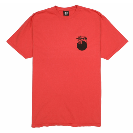 Stussy 8 Ball Pigment Dyed Tee Guava, vue principale