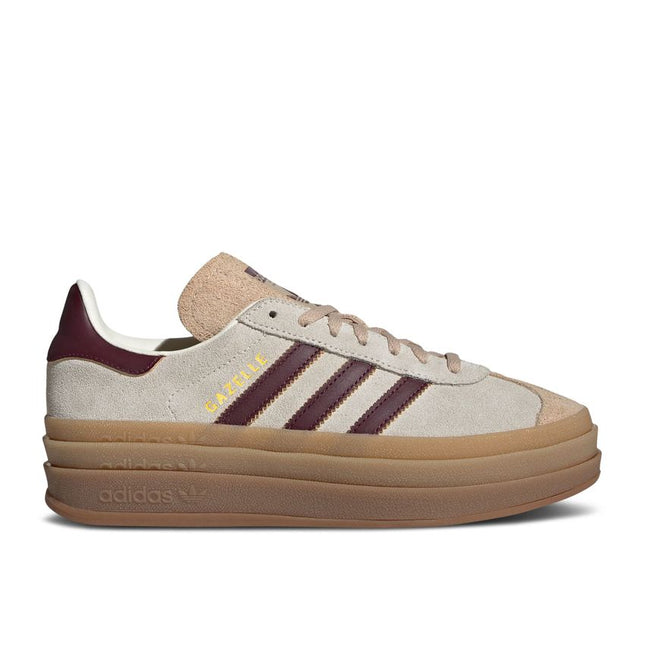 Adidas Gazelle Bold Cream White Maroon