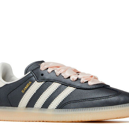Adidas Samba OG Black Pink Ribbon Laces