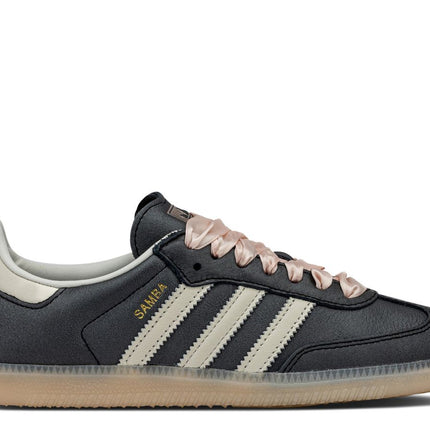 Adidas Samba OG Black Pink Ribbon Laces