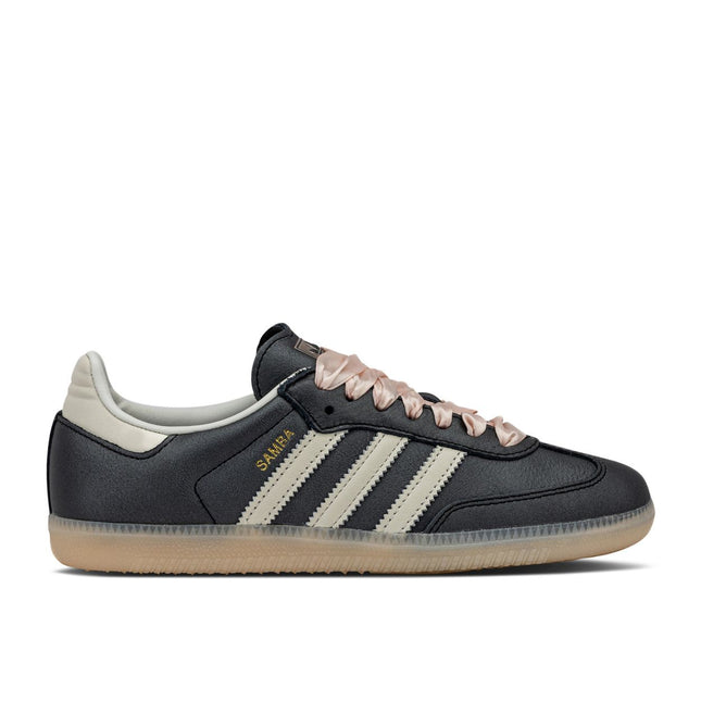 Adidas Samba OG Black Pink Ribbon Laces