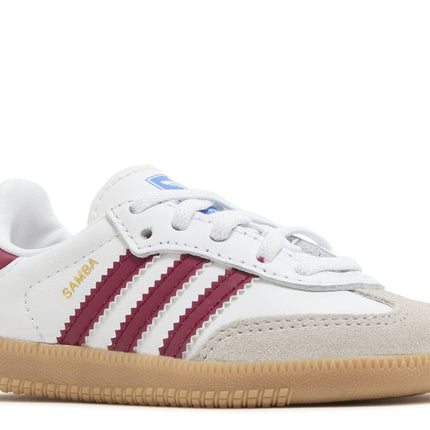 Adidas Samba OG Cloud White Collegiate Burgundy Gum (TD)