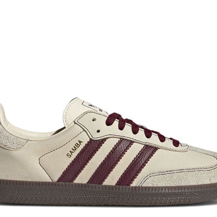 Adidas Samba OG Wonder White Maroon