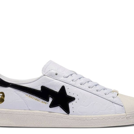 Adidas Superstar Vintage Bape White Black