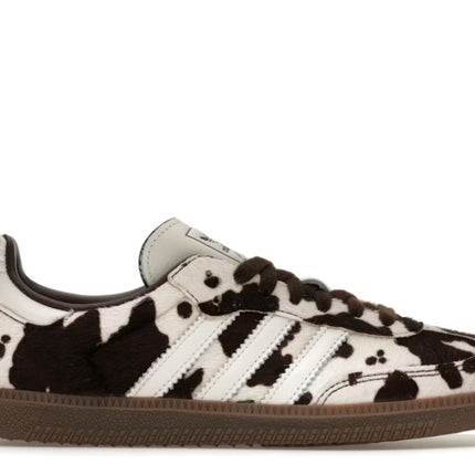Adidas Samba OG Cow Print Dark Brown White