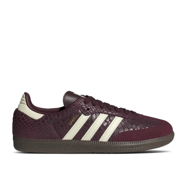 Adidas Samba OG Snakeskin Maroon Cream White