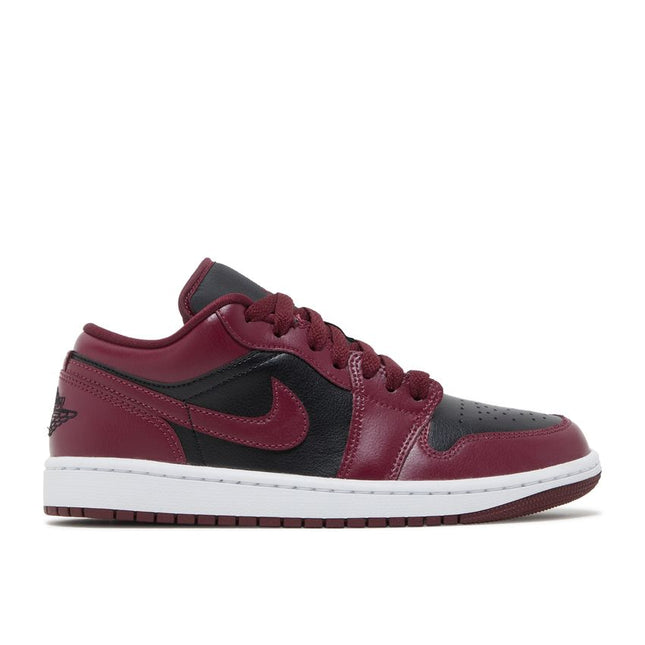 Air Jordan 1 Low Negro Remolacha Oscura