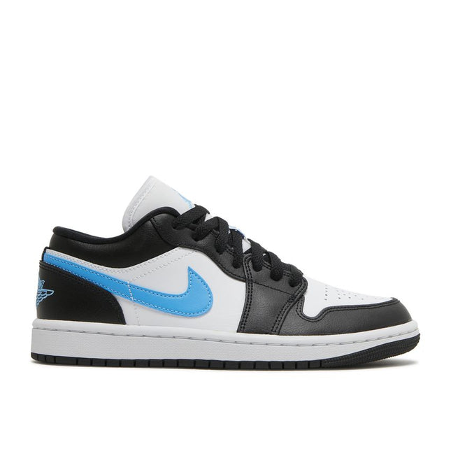 Air Jordan 1 Bajo Negro Universidad Azul Blanco