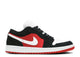 Air Jordan 1 Low Black White Gym Red