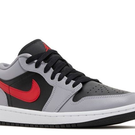 Air Jordan 1 Low Cement Grey Fire Red