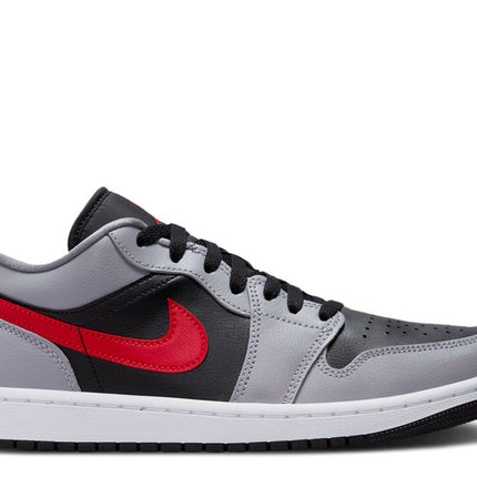 Air Jordan 1 Low Cement Grey Fire Red