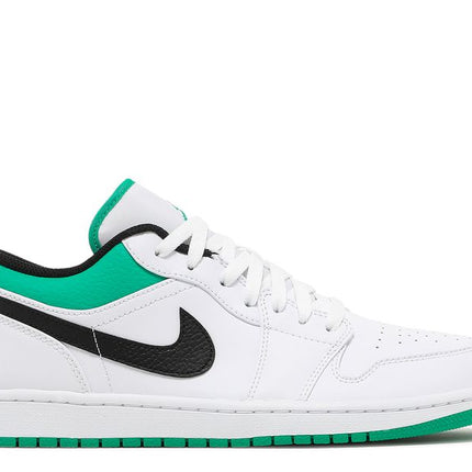 Air Jordan 1 Bajo Blanco Lucky Verde Negro