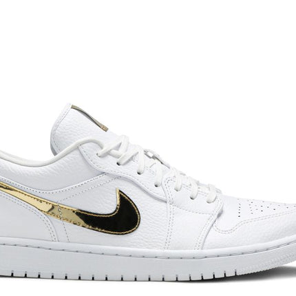 Air Jordan 1 Low White Metallic Gold