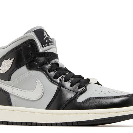 Air Jordan 1 Mid SE Black Metallic Silver